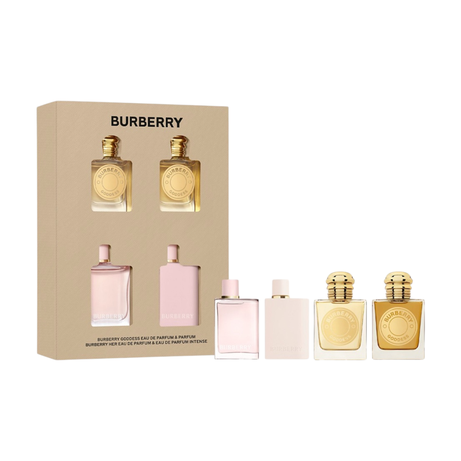 Burberry Goddess & Her Mini Fragrance Set 4×5mL